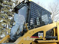 Cat 216B 226B 236B to 287B Cat 1/2 Lexan Poly door+ sides cab. Skid steer loader