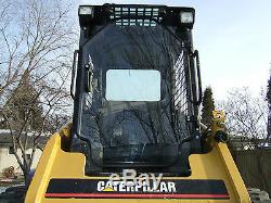 Cat 216B 226B 236B to 287B Cat 1/2 Lexan Poly door+ sides cab. Skid steer loader
