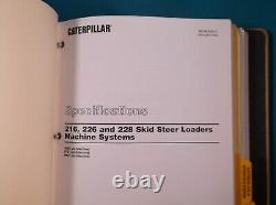 Cat Caterpillar 216 226 228 Skid Steer Loader Service Shop Repair Manual Book