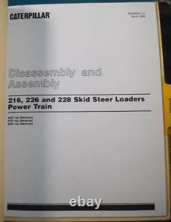 Cat Caterpillar 216 226 Skid Steer Loader Service Shop Repair Manual Book