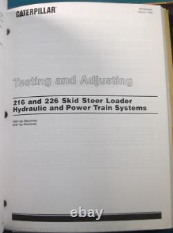 Cat Caterpillar 216 226 Skid Steer Loader Service Shop Repair Manual Book