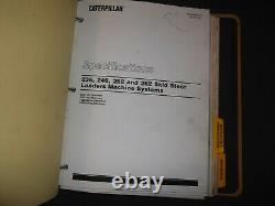 Cat Caterpillar 236 246 252 262 Xr Skid Steer Loader Shop Repair Service Manual