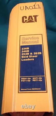 Cat Caterpillar 236b 246b 252b 262b Skid Steer Service Shop Repair Manual Book