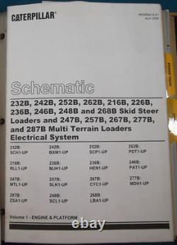 Cat Caterpillar 236b 246b 252b 262b Skid Steer Service Shop Repair Manual Book