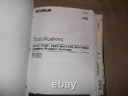 Cat Caterpillar 246c 256c 262c 272c Skid Steer Loader Service Shop Repair Manual
