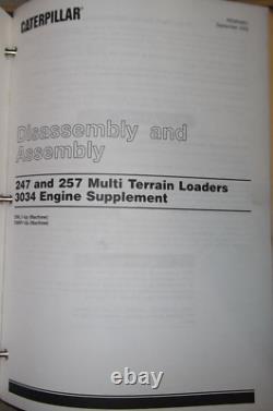 Cat Caterpillar 247 257 Multi Terrain Loader Service Shop Repair Manual Book