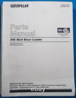 Cat Caterpillar 248 Skid Steer Loader Parts Manual Book S/n 6lz01000-up Sebp3425