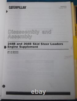 Cat Caterpillar 248b 268b Skid Steer Loader Service Shop Repair Manual Book