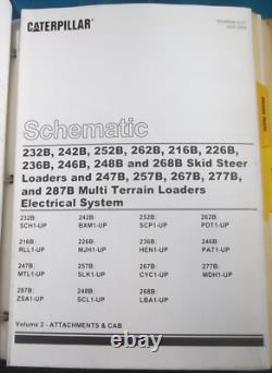 Cat Caterpillar 248b 268b Skid Steer Loader Service Shop Repair Manual Book