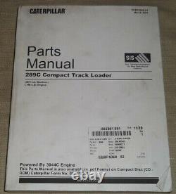 Cat Caterpillar 289c Compact Track Loader Parts Manual Book S/n Cym Jmp Sebp5068