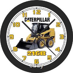 Caterpillar 216B Skid Steer Loader Wall Clock-Free US Ship