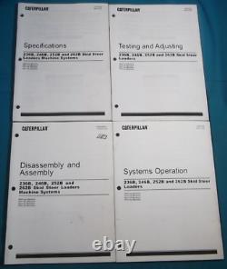 Caterpillar 236b 246b 252b 262b Machine Systems Service Shop Repair Manual Set