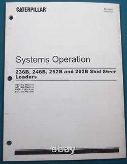 Caterpillar 236b 246b 252b 262b Machine Systems Service Shop Repair Manual Set