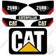 Caterpillar 259b-3 2-speed Decal Kit Equipment Decals