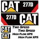 Caterpillar 277d Graphic Decal Kit For 277 Cat Skid Steer Loader + Diesel Decals