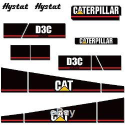 Caterpillar Decal Kit for CAT D3C Graphic Crawler Series 3 III Tractor Decals