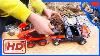 Children Movies Construction Trucks For Children Toy Kubota Skid Steer Loads Dirt