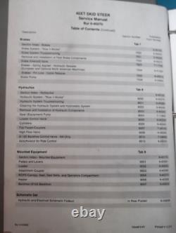Custodia 40xt Skid Steer Loader Service Shop Repair Workshop Manual