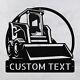 Custom Skid Steer Metal Sign Personalized Skid Steer Metal Wall Art Signs