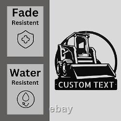 Custom Skid Steer Metal Sign Personalized Skid Steer Metal Wall Art Signs