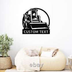 Custom Skid Steer Metal Sign Personalized Skid Steer Metal Wall Art Signs