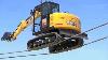 Extreme Dangerous Heavy Equipment Excavator Operator Skills U0026 River Crossing Excavator Driving