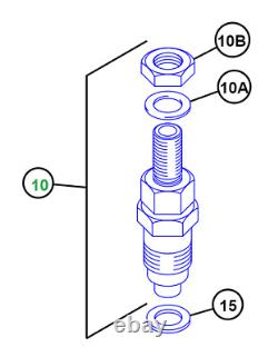 FUEL INJECTOR OEM PERKINS No. 1543018 for CAT SKID STEER LOADERS