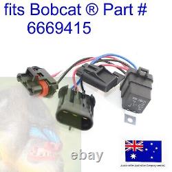 Fits Bobcat Fuel Timer Solenoid Assembly Relay Harness 6669415 773 7753 853 S70