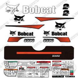 Fits Bobcat S590 Compact Track Loader Decal Kit Skid Steer (Curved Stripes)