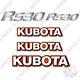 Fits Kubota R530 Decals Skid Steer Replacement Decals 3m Vinyl