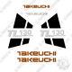 Fits Takeuchi Tl130 Skid Steer Loader Decal Kit Equipment Decals (tl 130)