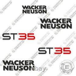 Fits Wacker Neuson ST35 Decal Kit Skid Steer Replacement Stickers 3M Vinyl