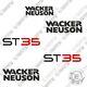 Fits Wacker Neuson St35 Decal Kit Skid Steer Replacement Stickers 3m Vinyl