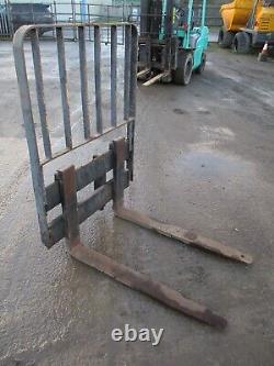 Fork lift tines and backplate forks forklift skidsteer tractor loader side shift