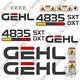 Gehl 4835sxt Decal Kit Skid Steer Decals 4835 Sxt 7 Year Vinyl
