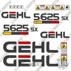 GEHL 5625SX Decal Kit Skid Steer Decals 5625SX (5625) 7 YEAR 3M VINYL