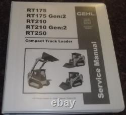 Gehl Rt175 Rt210 Rt250 Compact Track Loader Service Shop Repair Manual 50940164