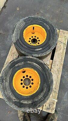 Jcb 10 Stud Rim / 95mm Hub / Magnum Solideal / 27x10-12 / Suits Jcb Skid Steer