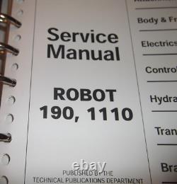 Jcb 190 1110 Robot Skid Steer Loader Service Shop Repair Workshop Manual