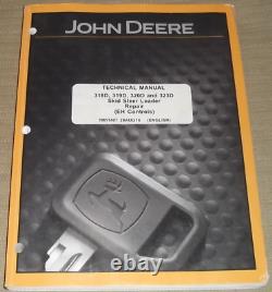 John Deere 318d 319d 320d 323d Skid Steer Service Shop Repair Manual Tm11407