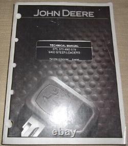 John Deere 375 570 575 Skid Steer Loader Technical Service Repair Manual Tm1359