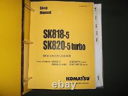 Komatsu Sk818-5 / Turbo Skid Steer Loader Service Shop Repair Manual Book