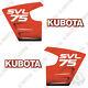 Kubota Svl 75 Decals Skid Steer Replacement Decals