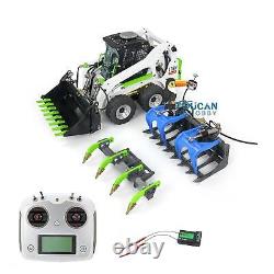 LESU 1/14 Wheeled Skid Steer Hydraulic RC RTR Loader Aoue LT5H Gripper Scarifier