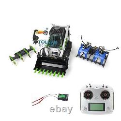 LESU 1/14 Wheeled Skid Steer Hydraulic RC RTR Loader Aoue LT5H Gripper Scarifier