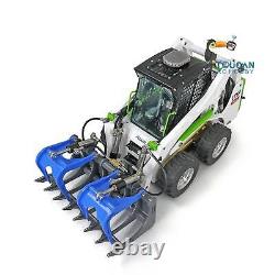 LESU 1/14 Wheeled Skid Steer Hydraulic RC RTR Loader Aoue LT5H Gripper Scarifier