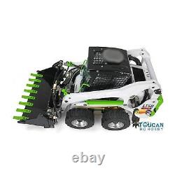 LESU Assembled 1/14 Metal Wheeled Skid-Steer RC Hydraulic Loader Aoue LT5H Light