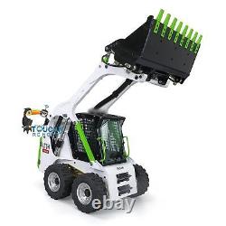 LESU Assembled 1/14 Metal Wheeled Skid-Steer RC Hydraulic Loader Aoue LT5H Light