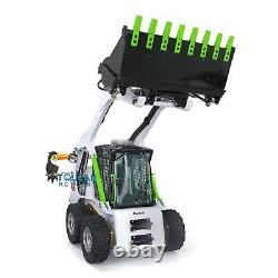 LESU Assembled 1/14 Metal Wheeled Skid-Steer RC Hydraulic Loader Aoue LT5H Light