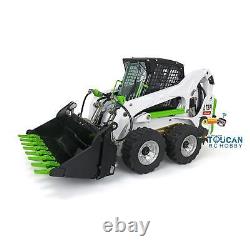 LESU Assembled 1/14 Metal Wheeled Skid-Steer RC Hydraulic Loader Aoue LT5H Light